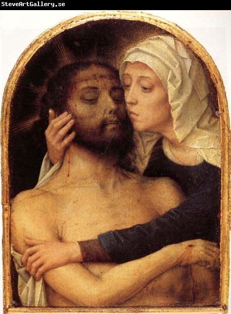 Gerard David The Virgin Embracing the Dead Christ